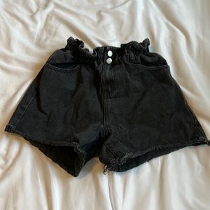 Black Paperbag Shorts